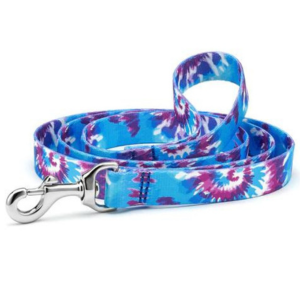 Up Country Tie Dye Printed Dog Lead 5 Foot - 1  Wide Online Sale