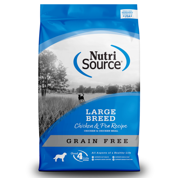 NutriSource Grain-Free Large Breed Chicken & Pea Formula Dry Dog Food Sale