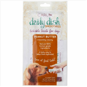 Caru Daily Dish Smoothie Peanut Butter Lickable Dog Treats, 2 oz For Discount