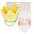 Pearhead Happy Barkday Medium   Large Bandana & Hat Set Fashion