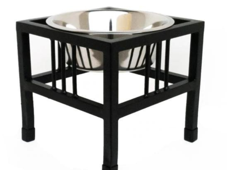 Pets Stop Baron Single Diner Feeder Black Sale