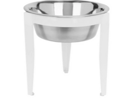 Pets Stop Vision Single Diner Raised Feeder White on Sale