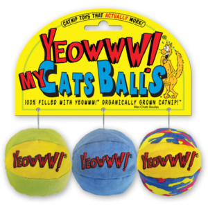 Yeowww! My Cats Balls Catnip Cat Toy 3pk Online now