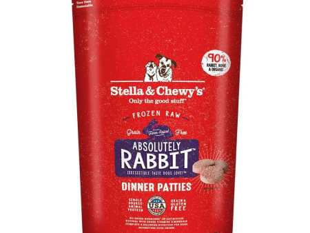 Stella & Chewy s Raw Frozen Absolutely Rabbit Dinner Patties Dog Food Online now