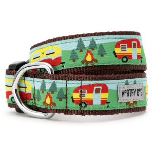 The Worthy Dog Happy Camper Dog Collar Online now