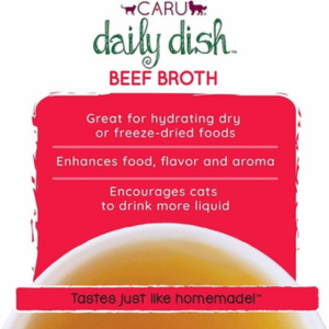 Caru Daily Dish Beef Broth for Dogs & Cats 1.1 lbs Online Hot Sale