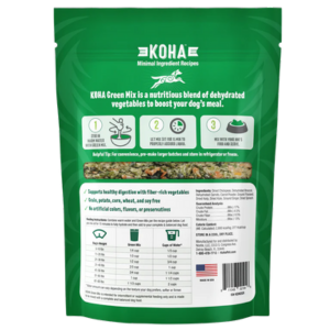 Koha Green Mix Dehydrated Mix for Wet & Raw Dog Food 2 lbs Supply