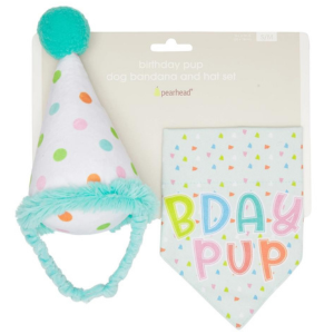 Pearhead Birthday Pup Small   Medium Bandana & Hat Set Supply