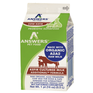 Answers Pet Food Raw Organic A2 Cows Milk Kefir, 1 Pint For Discount