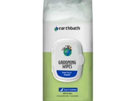 Earthbath Grooming Wipes, Green Tea & Awapuhi, 100 Count Online now