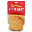 Fab Dog Sit N Stay Cheeseburger Dog Toy Supply