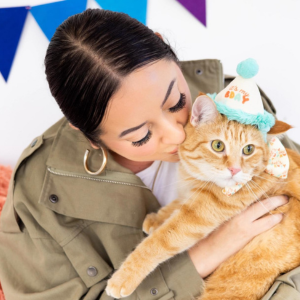 Pearhead Happy Purrday Cat Hat and Bowtie Set Online