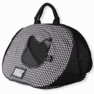 Necoichi Ultralite Pop-Up Cat Carrier Black Fashion