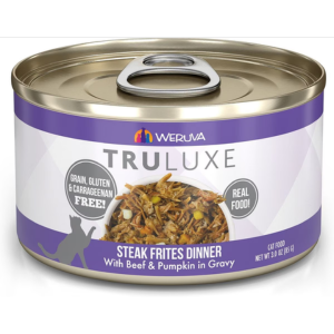 Weruva Truluxe Steak Frites with Beef and Pumpkin in Gravy Canned Cat Food Online Hot Sale