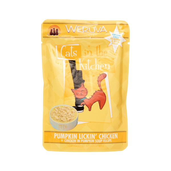 Weruva Cats in the Kitchen Pumpkin Lickin  Chicken in Pumpkin Soup Recipe Cat Food Pouches 3 oz on Sale