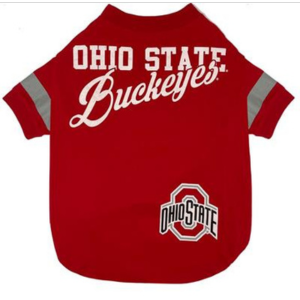 Pets First Ohio State Stripe Tee for Pets Online Hot Sale