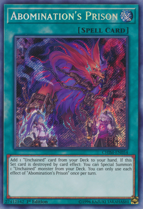 Abomination s Prison [CHIM-EN054] Secret Rare Hot on Sale